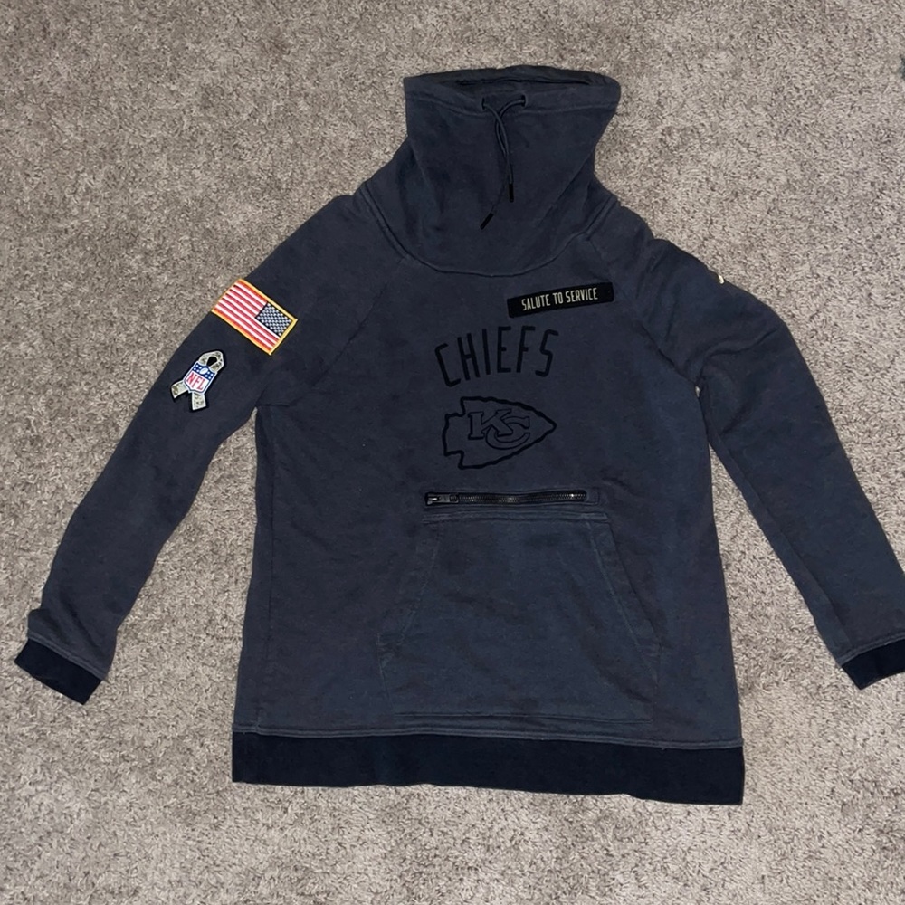 Kansas City Chiefs “Salute to Service” Sweatshirt with built in neck gaiter